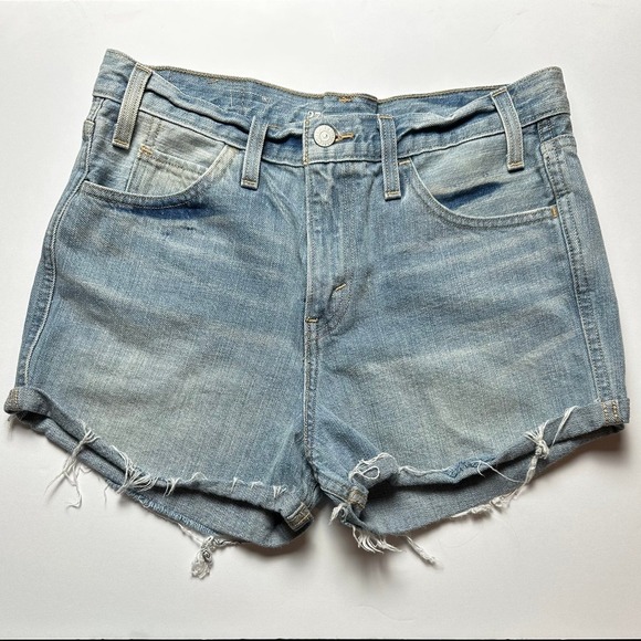 Levi's Pants - Levi's High Rise Cut Off Shorts Women's 27 Light Wash Raw Hem